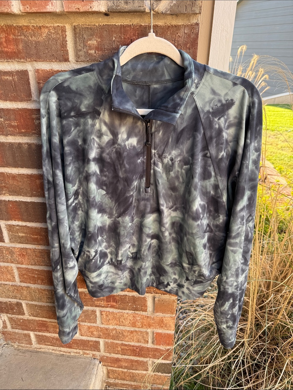 Lululemon Ready to Rulu Half-Zip Pullover in BlueGreen tie dye print~pls read!